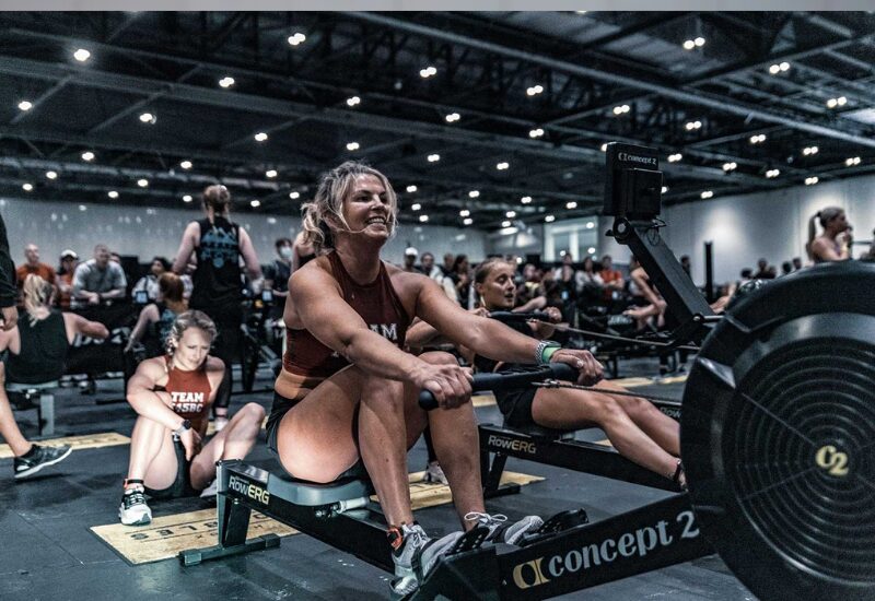 Rameur skierg run Rouen Hyrox